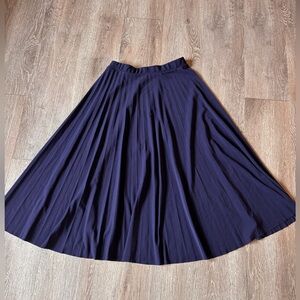 Elegant Navy A-Line Skirt